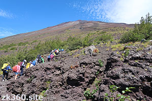 富士山の登山道1