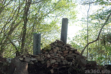 「深田久弥 終焉の地」の石碑