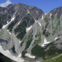 奥穂高岳と涸沢岳