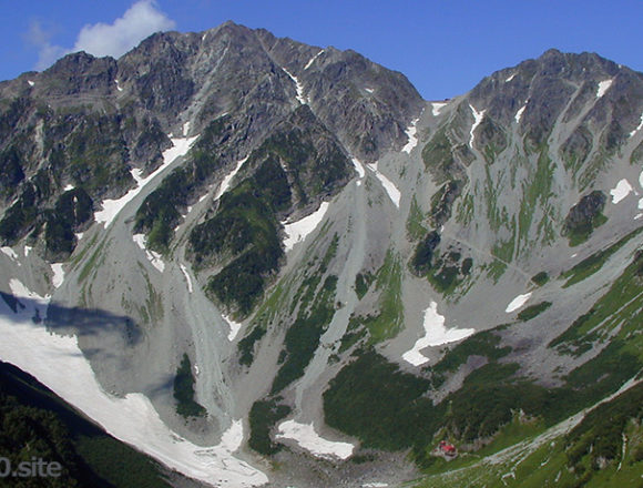 奥穂高岳と涸沢岳