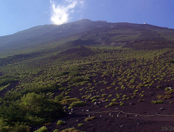 山開き直前の富士山五合目