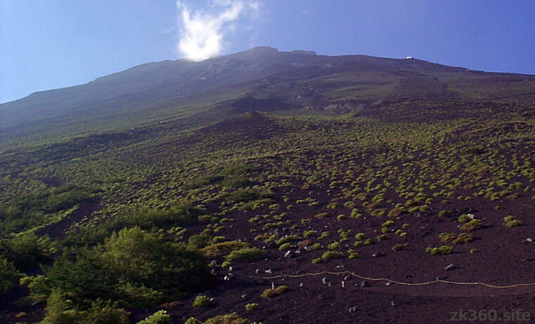 山開き直前の富士山五合目