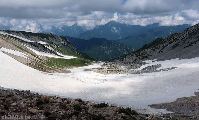 立山の御前沢氷河