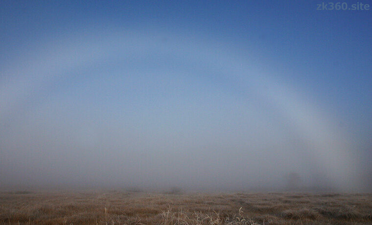 尾瀬ヶ原の白い虹