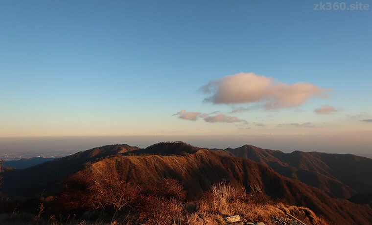 アーベントロートの丹沢山塊