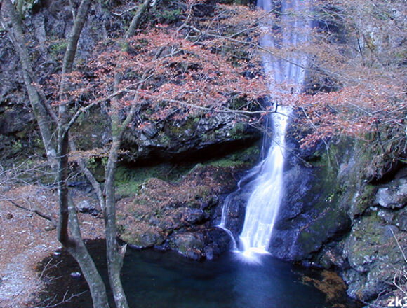 冬の奥多摩、海沢大滝