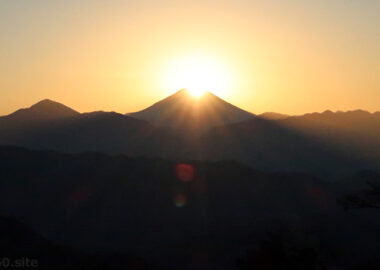 ダイヤモンド富士@高尾山