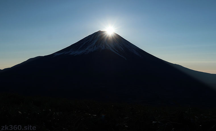 ダイヤモンド富士＠竜ヶ岳